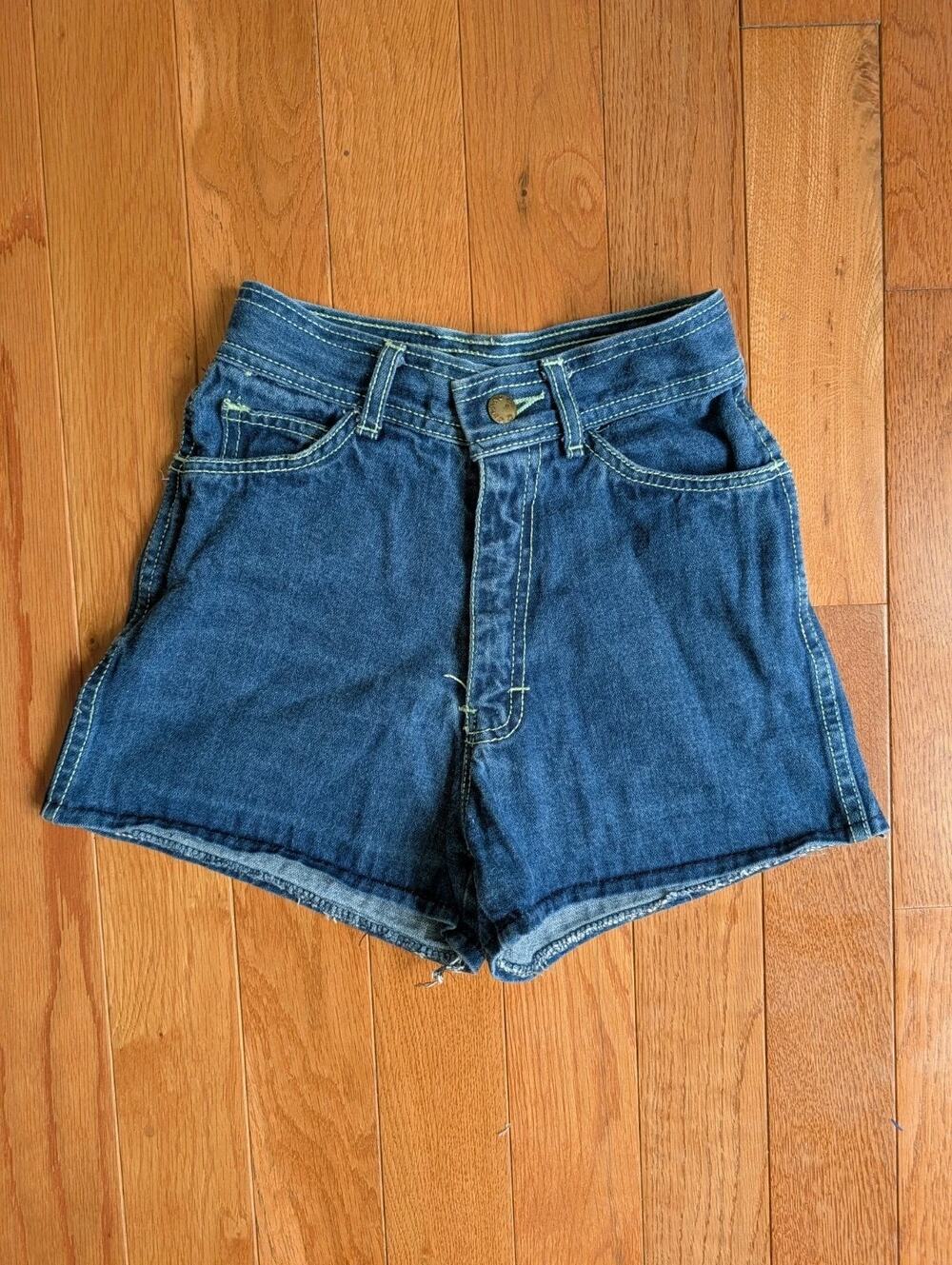 Vintage 70s Gitano Denim Daisy Duke Hot Pant Denim Shorts XS Fit Hong Kong